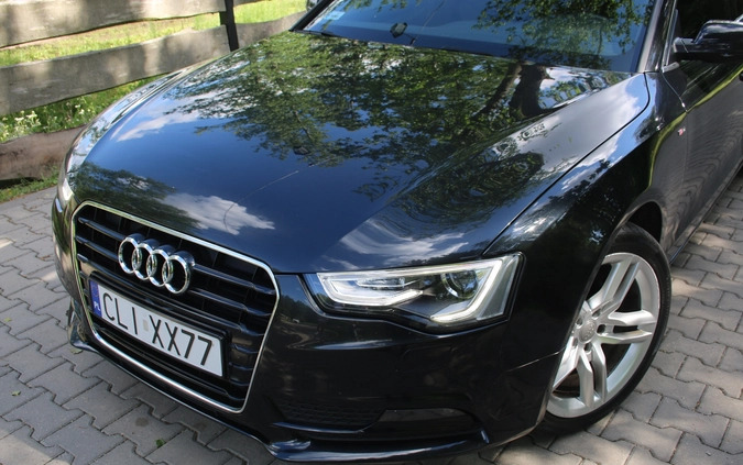 Audi A5 cena 65900 przebieg: 189342, rok produkcji 2013 z Lipno małe 254